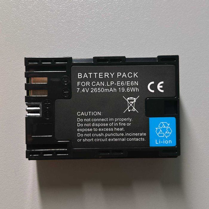 новий Акумулятор Canon LP-E6 2650mAh (ціна за 1шт)