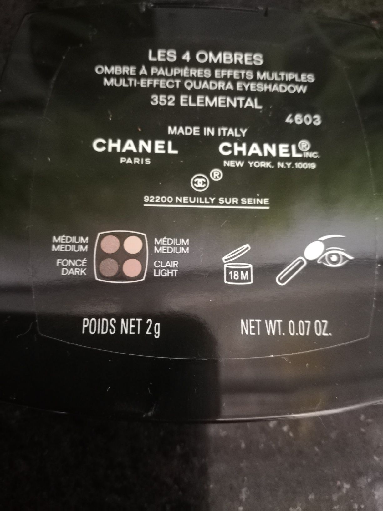 Chanel cienie Les 4 Ombres
