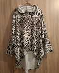 Bluza tunika włoska unisono XL oversize cętki Zara Orsay 46 48 50