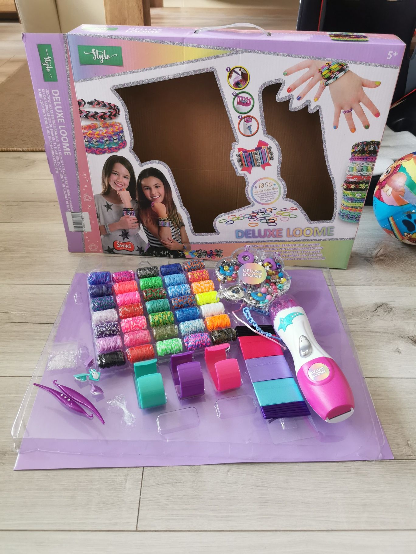 Smiki, Stylo, zestaw do robienia bransoletek z maszynką smyk 5+