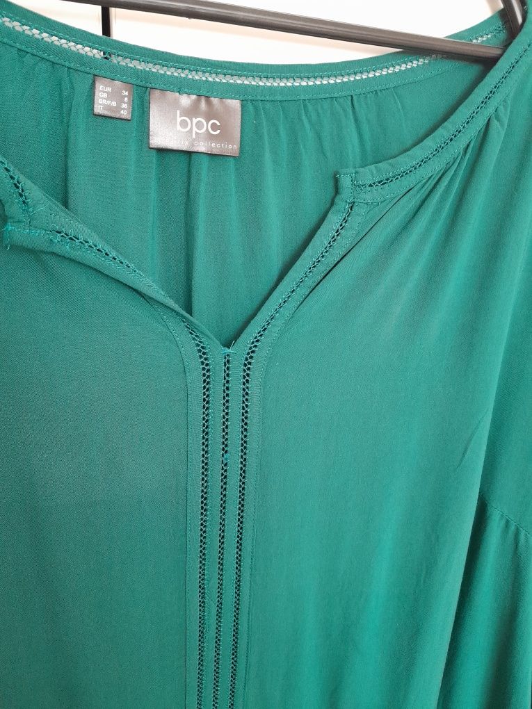 Bluzeczka ciążowa butelkowa zieleń.