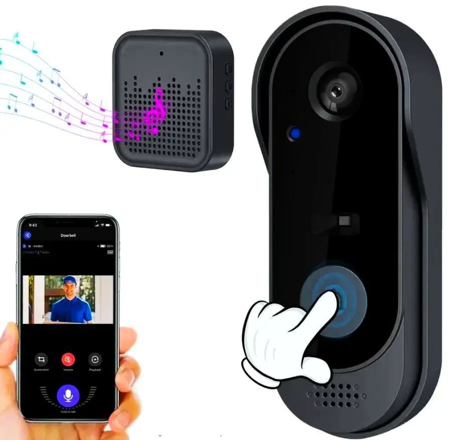 Розумний дверний дзвінок Wi-Fi із камерою Smart Video Doorbell M9