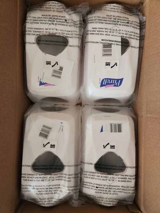 Lote de 20 Dispensadores de Álcool Gel a pilhas NOVOS (Plurel)