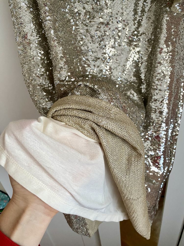 Плаття в срібні блискітки паєтки на дівчинку Zara - 164