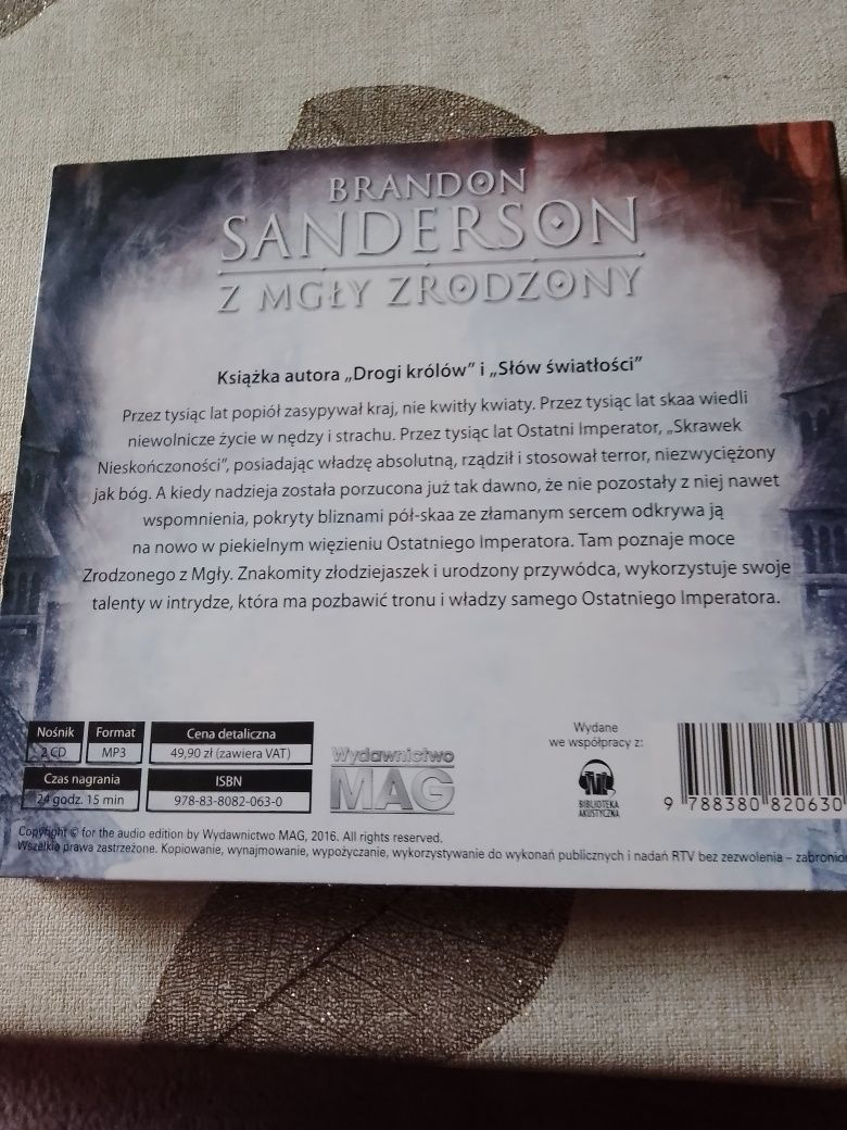 Z mgły zrodzony Sanderson audiobook