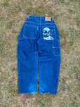 Spodnie vintage baggy Jeans Sohk M L 34 granatowy hiphop rap swag jnco
