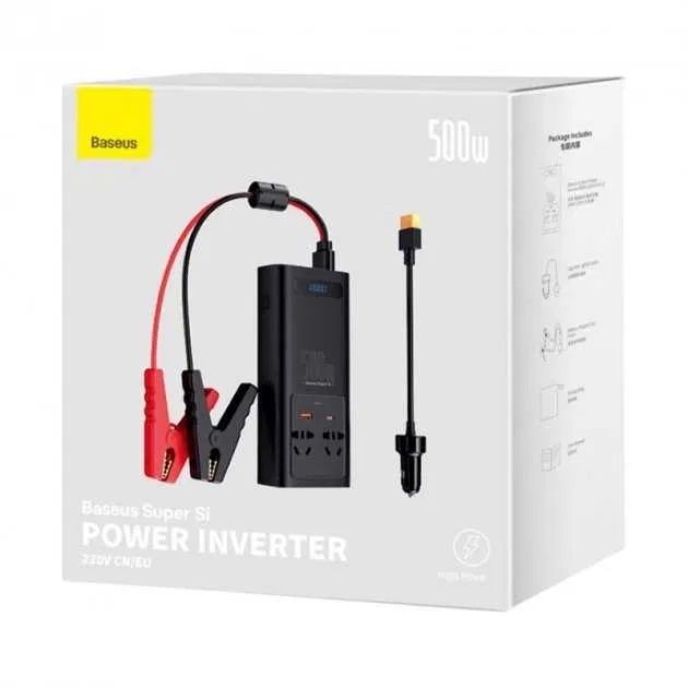 Инвертор Baseus Super Si Power Inverter 500W ЧИСТЫЙ СИНУС