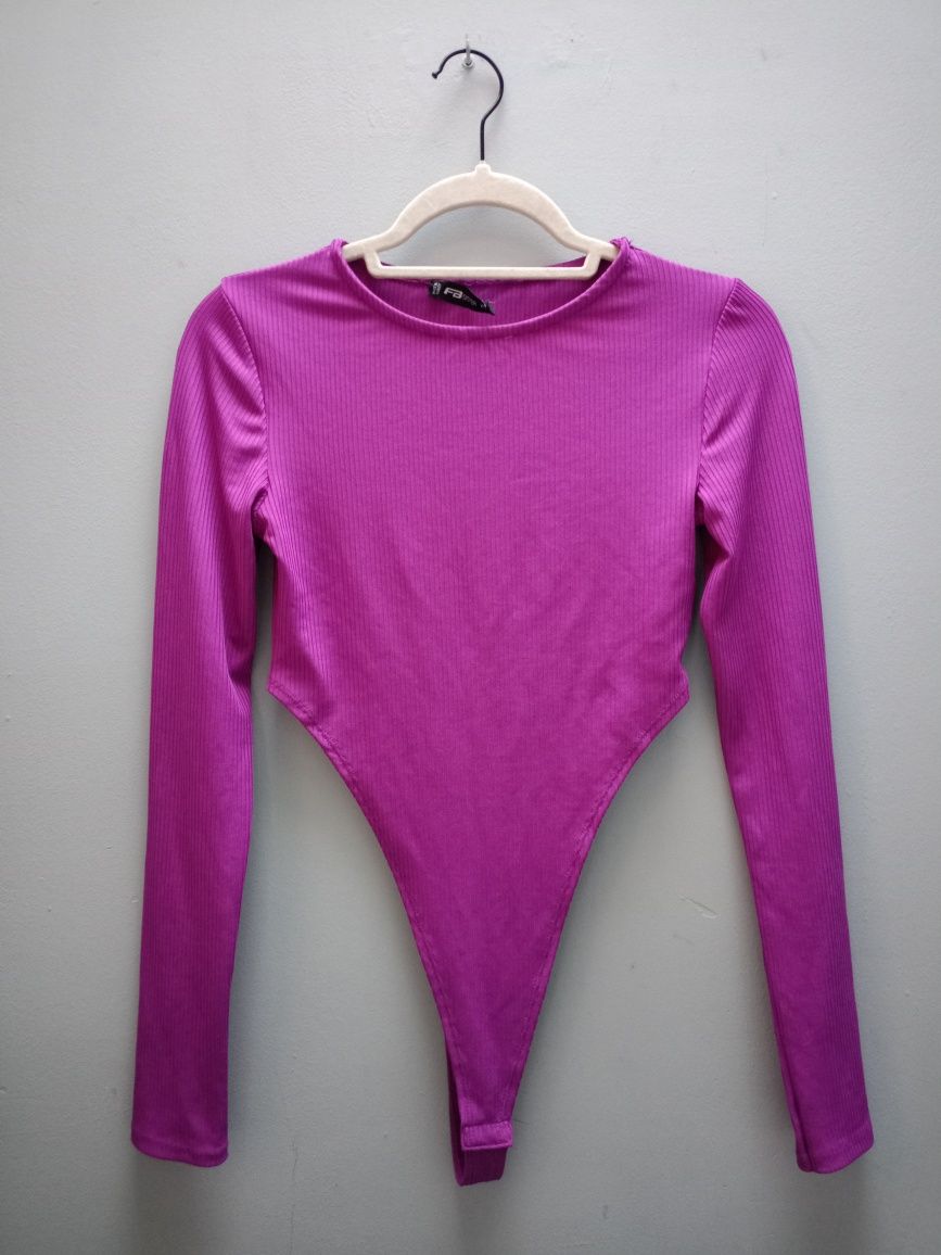 Body Amisu roz XS wysokie wycięcie
