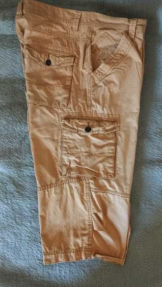 MEN'S Cargo spodenki*36*dł.74_44/pas 96cm 7 kies.