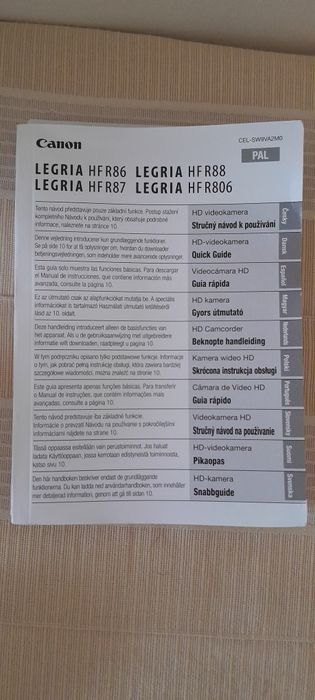 Câmera Canon Legria HFR5806 +CartãoMem128GB +Mala armazenamento +Tripé