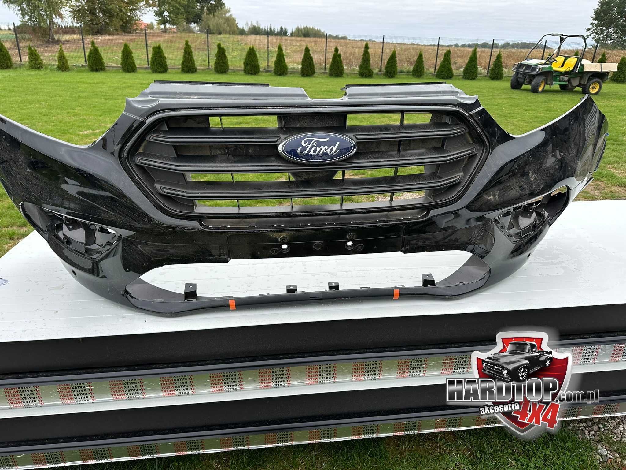 Zderzak Grill Ford Transit Custom 2023+ Przód Lift CZARNY