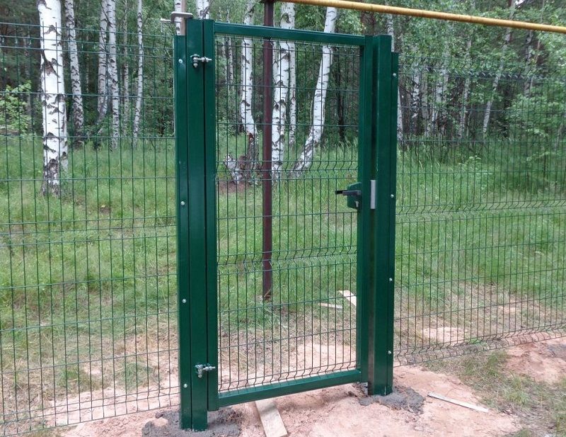 Сетка сварная Забор секционный 3Д КАЛИТКА ВОРОТА Установка