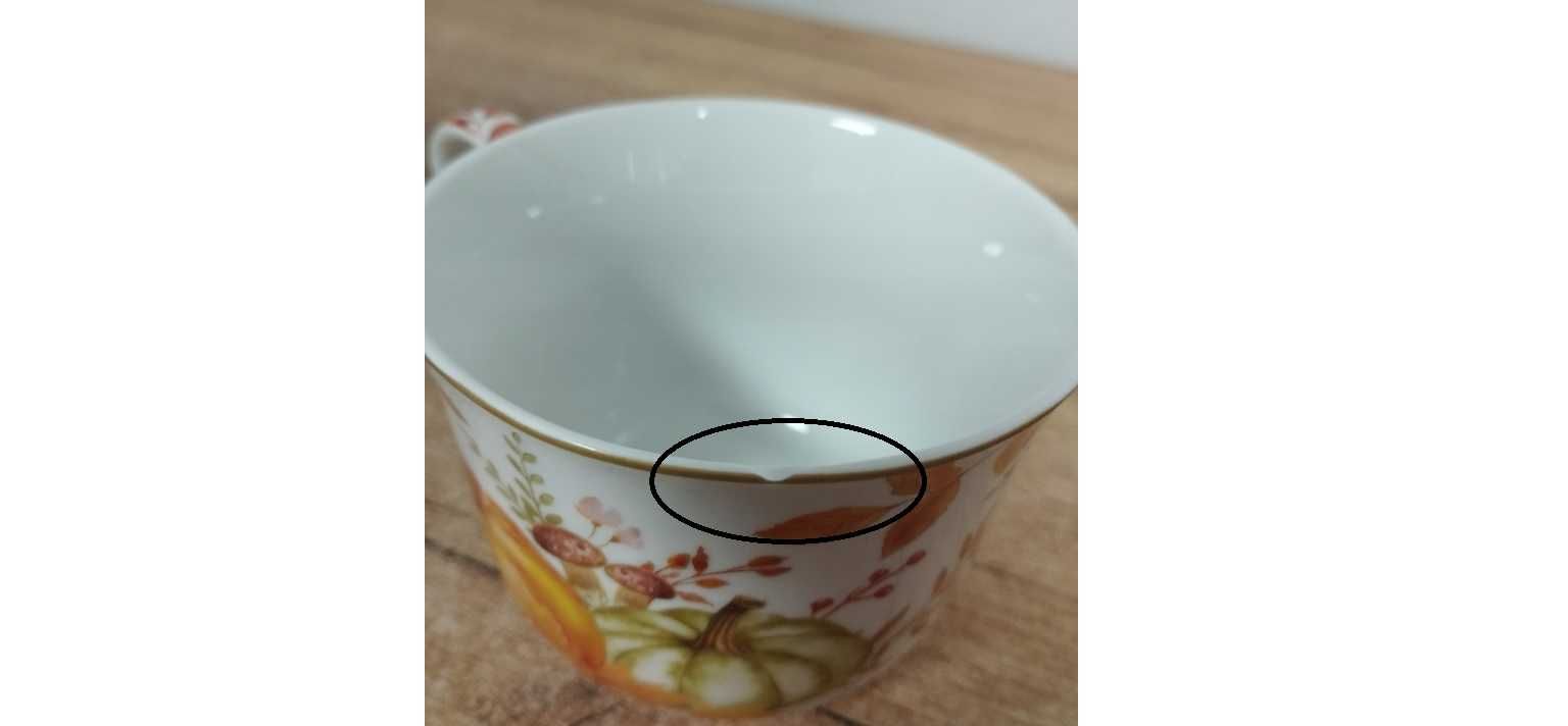 Wyprzedaż->Filiżanka Easy Life porcelana 370 ml 1 szt.  OPIS!