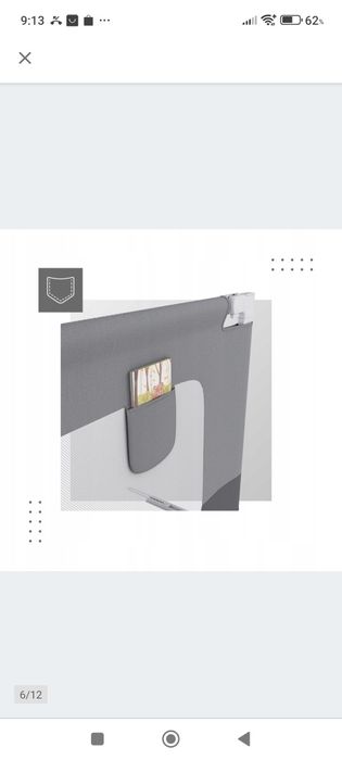Barierka Zabezpieczająca Ochronna do łóżka TULANO Cover 46 160 cm x 70
