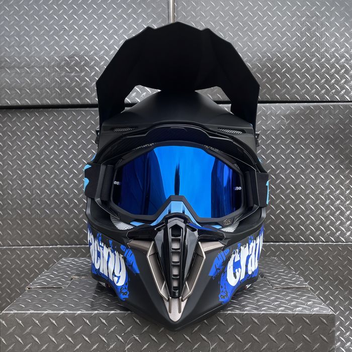 + Подарунок! Шолом для мотоцикла ендуро / Шлем для мотоцикла эндуро