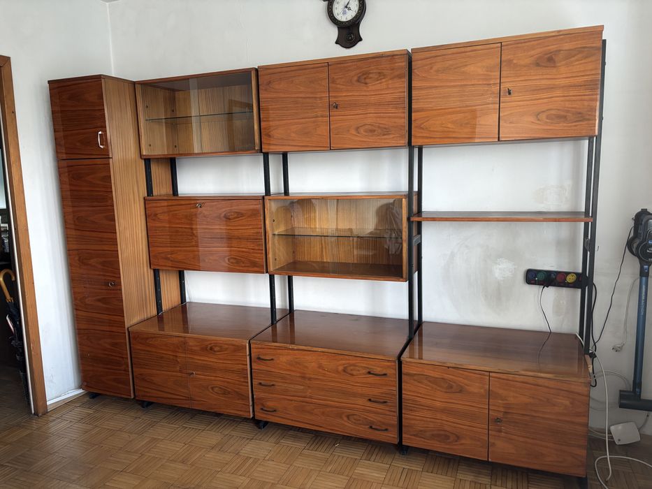 Meblościanka wysoki połysk prl regał