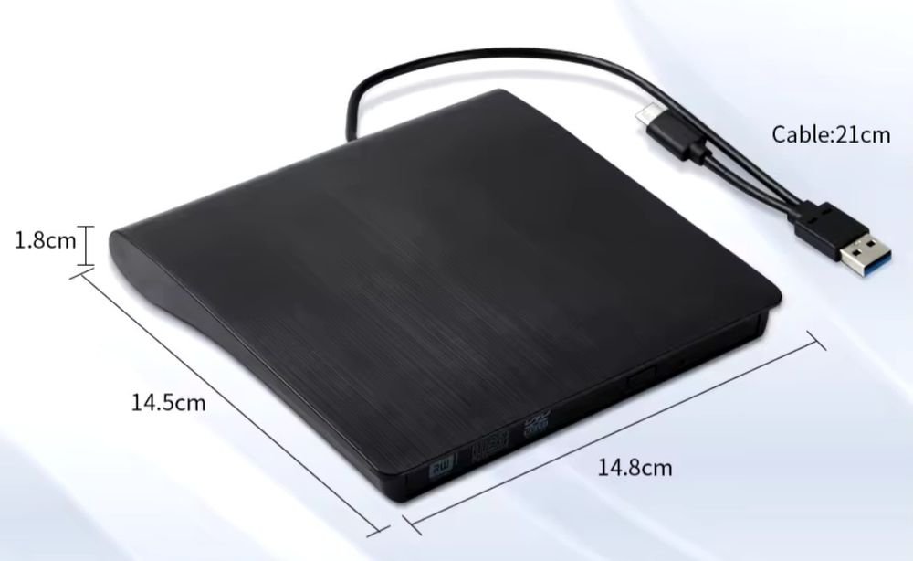 (НОВЫЙ) Внешний записывающий DVD±R/RW CD Привод Дисковод