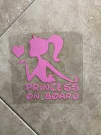 Princesa a bordo adesivo