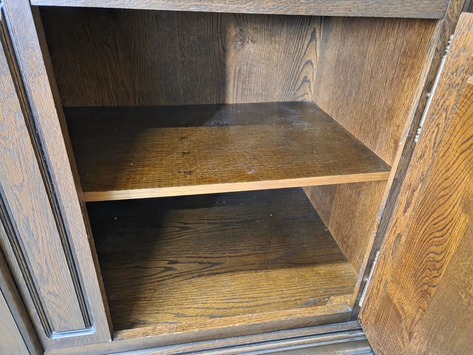 Jadalnia dębowa komoda witryna stół 6 krzeseł meble holenderskie