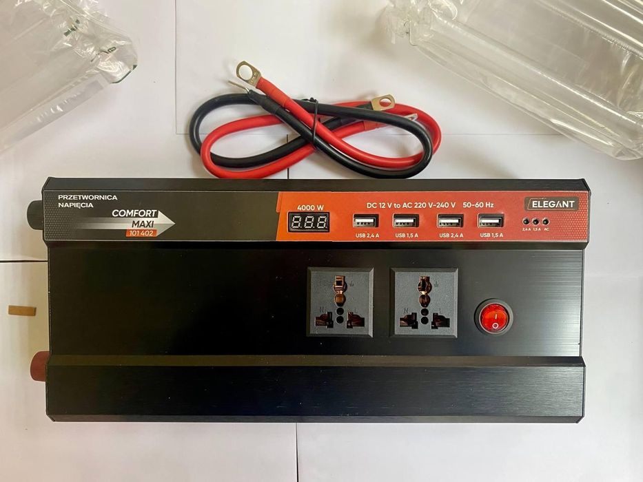 Інвертор Elegant 220V/2000-4000W MAXI новий + гарантія | Польща