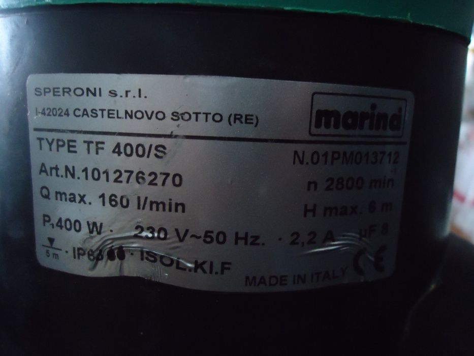 Bomba de água marine
