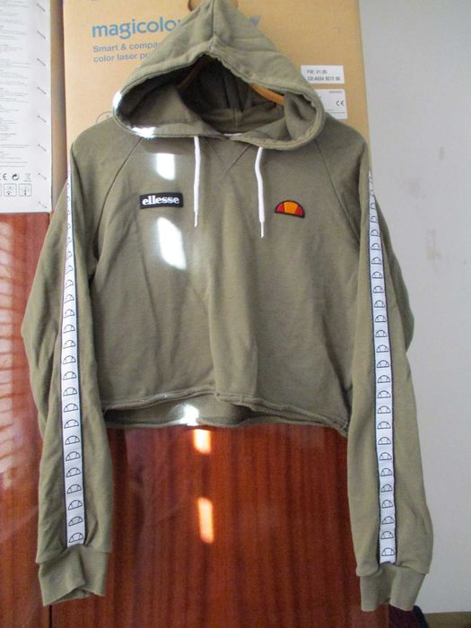 худи кроп топ Ellesse с лампасами