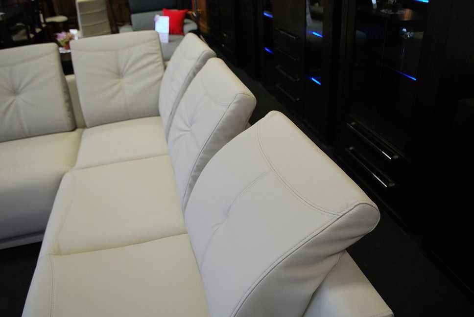 Narożnik MACAN 200x260cm, SKÓRA NATURALNA, Spanie -38% Okazja