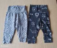 62 Lindex H&M bawełniane spodnie legi legginsy