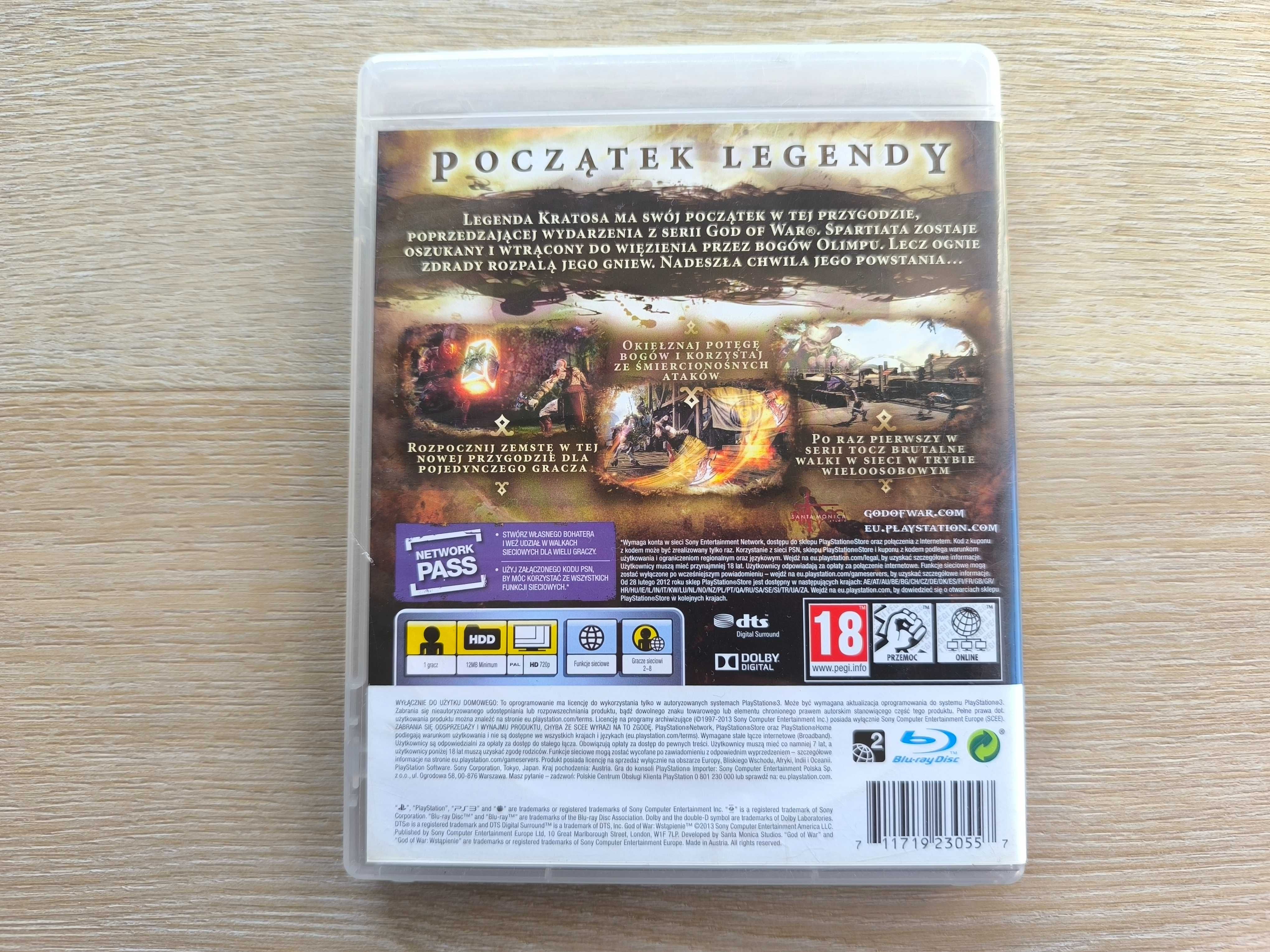 God of War Wstąpienie [PS3] (POLSKA WERSJA) + Przepustka Sieciowa