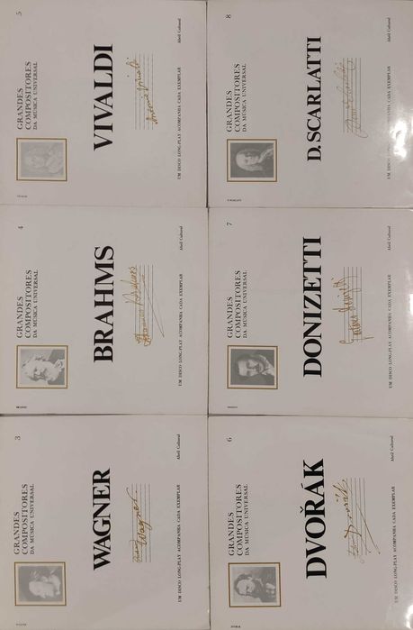 Lote VINIL Grandes Compositores Da Musica Universal (Ler descrição)
