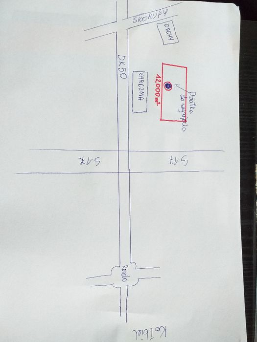 Wynajmę plac teren z budynkiem DK50 S17 komis baza TIR  parking