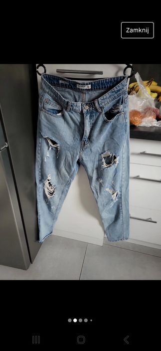 Spodnie wysoki Stan boyfriendy