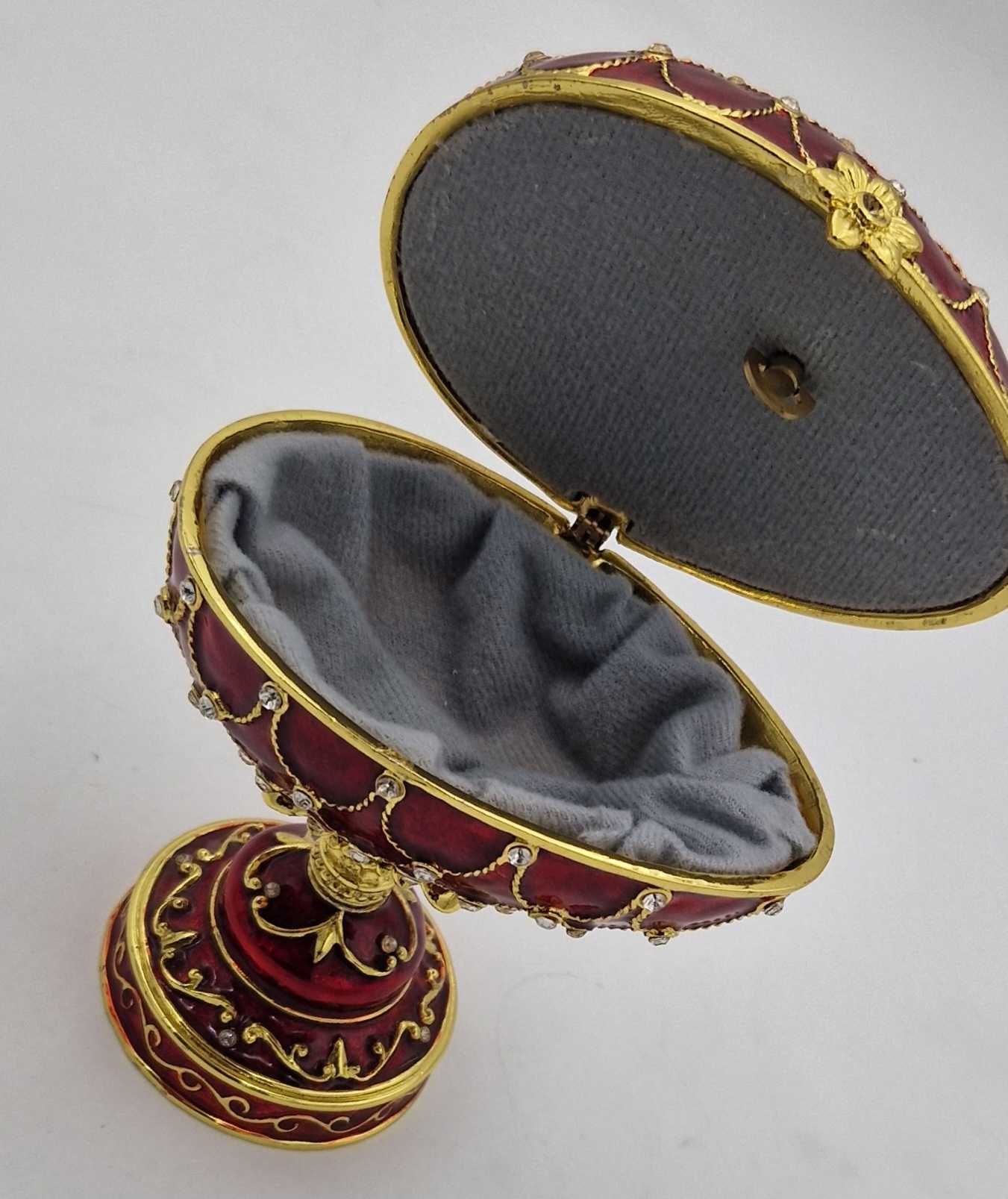 Szkatułka Na Biżuterie Pozytywka Styl Jajko Fabergé /Fajne OKAZJE