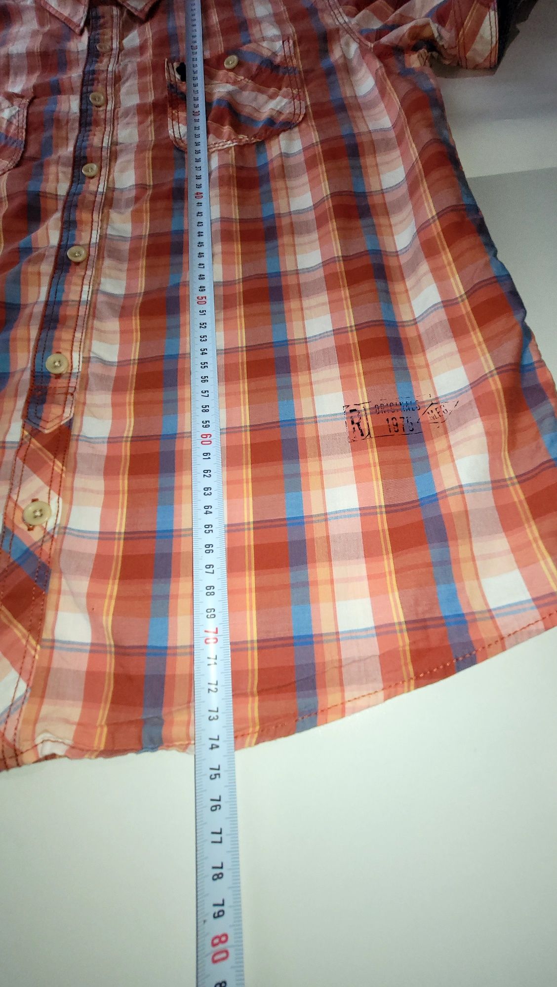 Jack&Jones Corp. Koszula męska na lato bawełna kratka