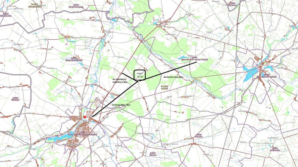 Sprzedam działkę budowlaną Kaleń / Rawa Mazowiecka