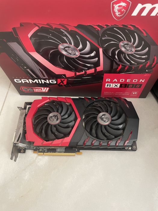 Відеокарта msi gaming x rx 580 8 gb