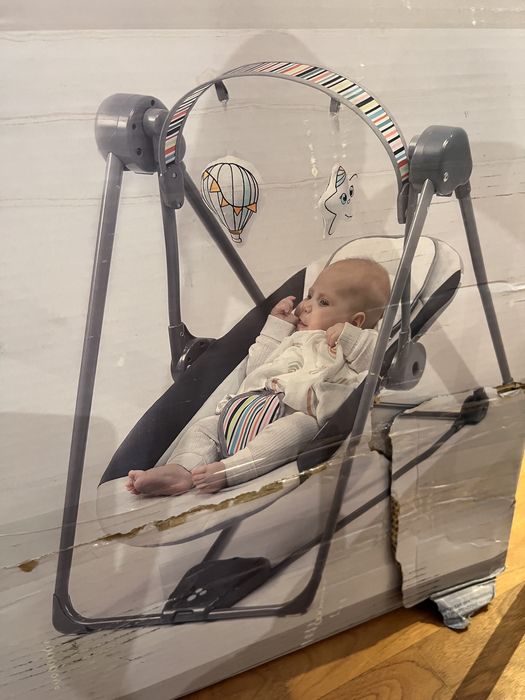 Leżaczek Bujaczek elektryczny 2w1 huśtawka kołyska Lionetto Otto