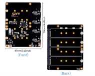GeeekPi N16 Quad M.2 M-Key NVMe SSD HAT dla Raspberry Pi 5