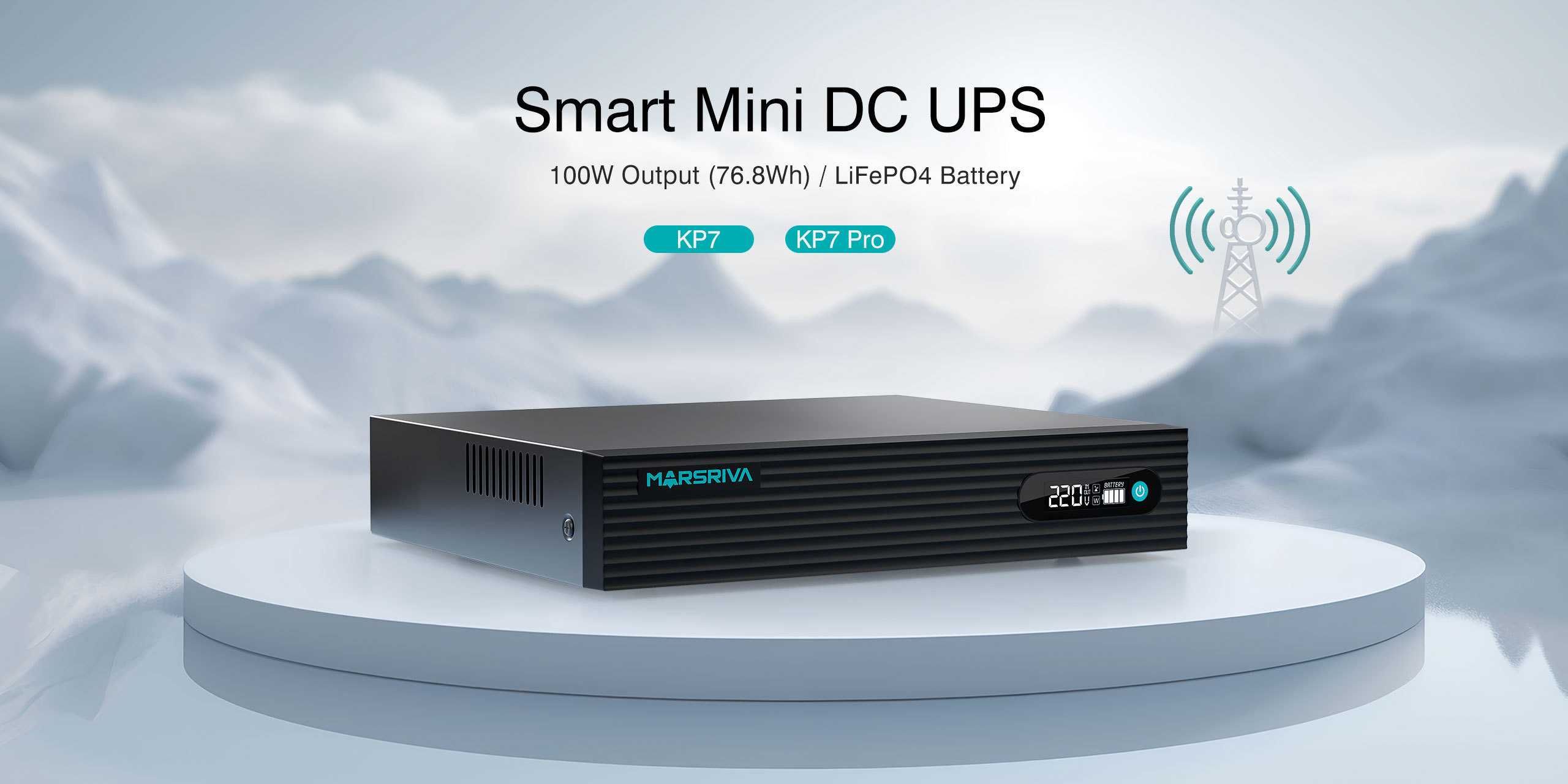Новый источник 5 А ИБП UPS Marsriva KP7 24Ач 100Вт LiFePO4