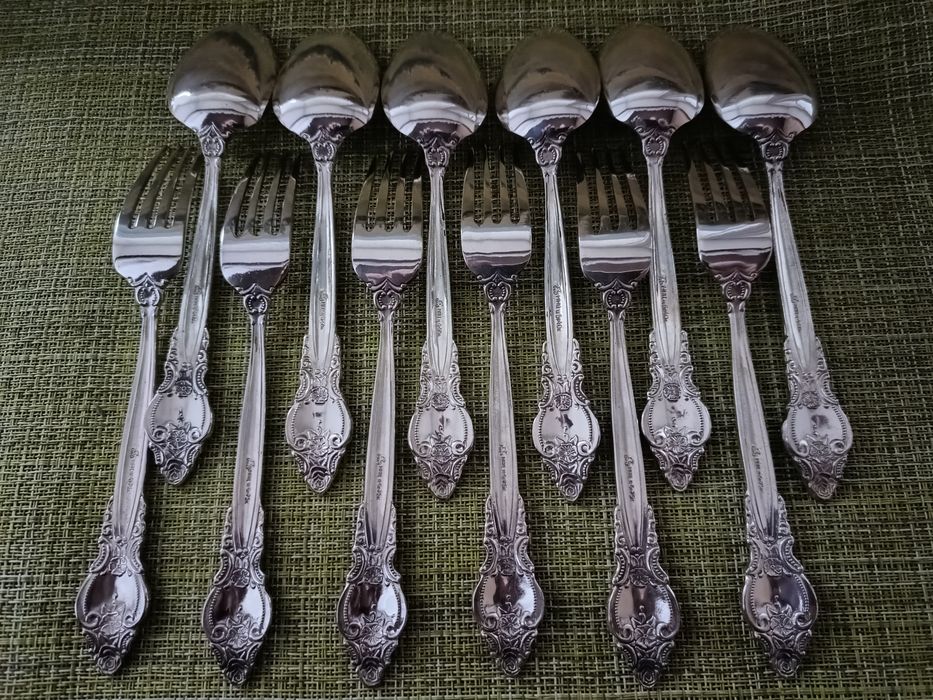 Вилки и ложки столовые мнцСССР Троянда