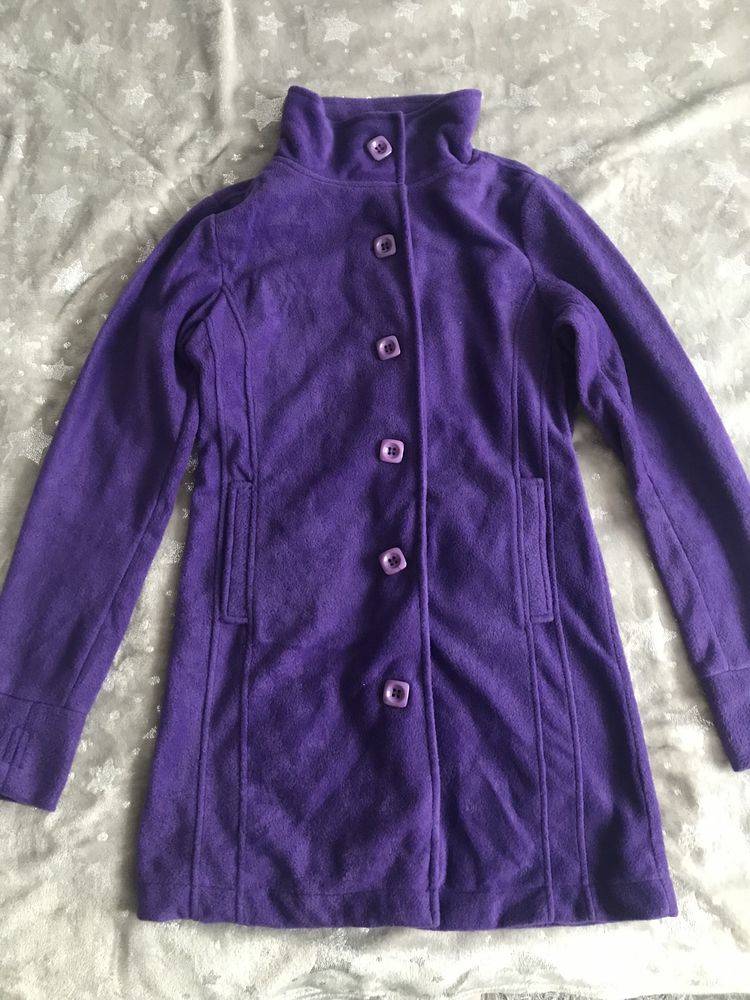 Fioletowa bluza polarowa tunika polar rozm. 42 XL #1