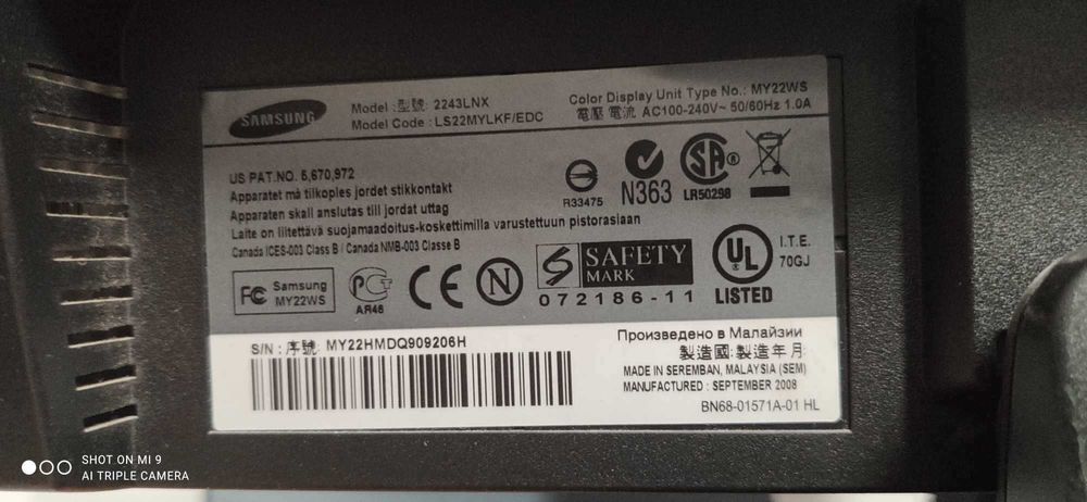 monitor ASUS monitory samsung 19-22 cale