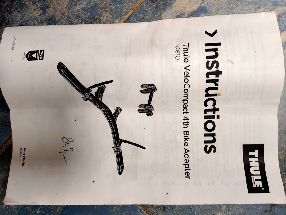 Thule VeloCompact 4th bike adapter 926101