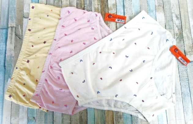 Cotton world / 3 szt. / majtki bawełniane 3XL pełne  kolorowe