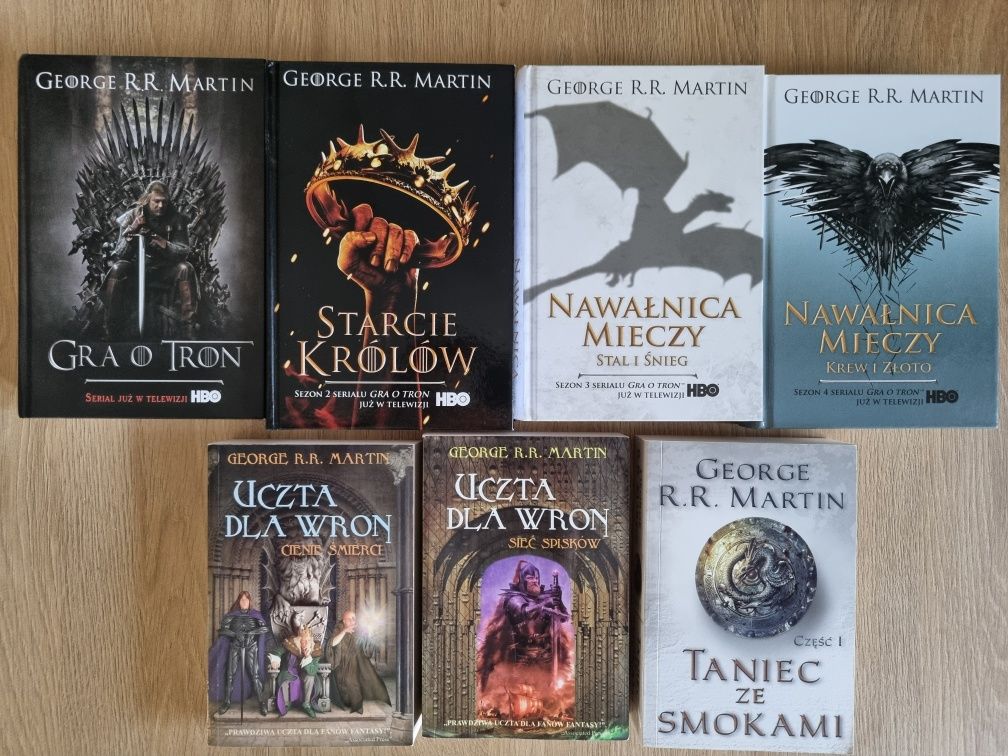Książki Gra o tron R.R. Martin 7 książek