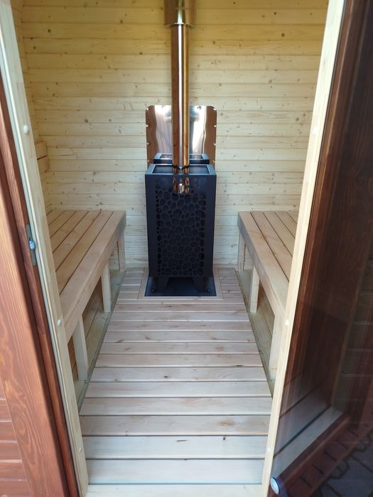 Sauna ogrodowa piec na drewno od ręki