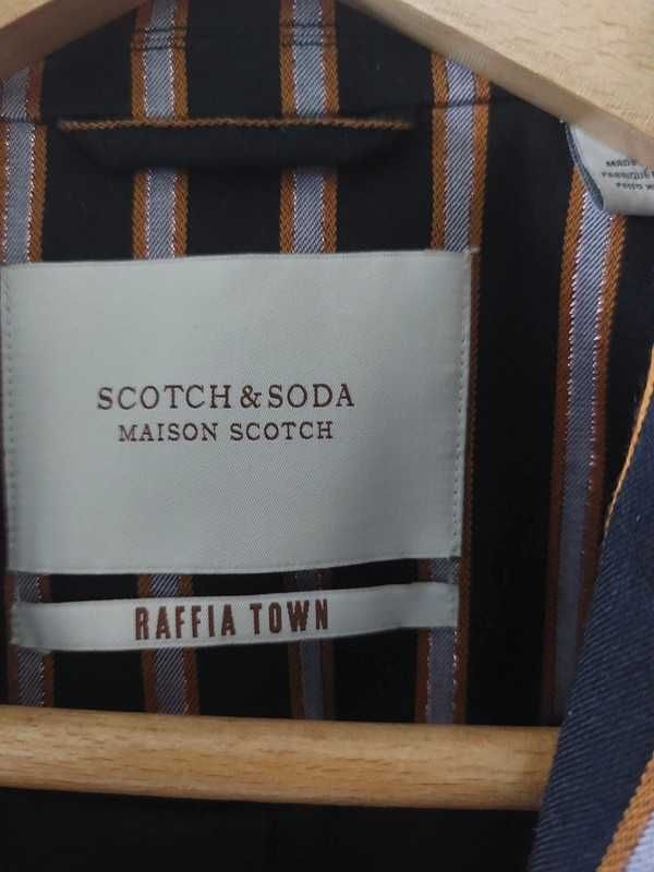Scotch & Soda czarna marynarka w paski roz. S