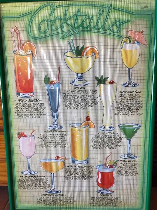 Quadro Surf e Bar cocktails.