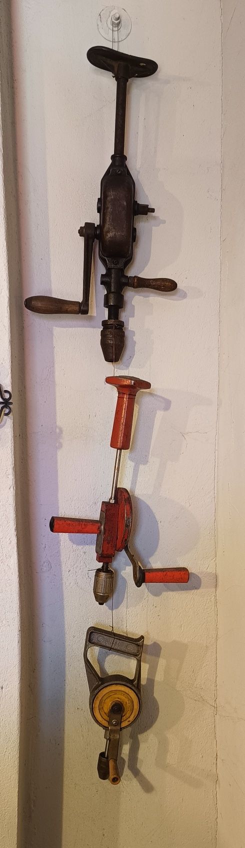 Stare wiertarki ręczne 5 sztuk