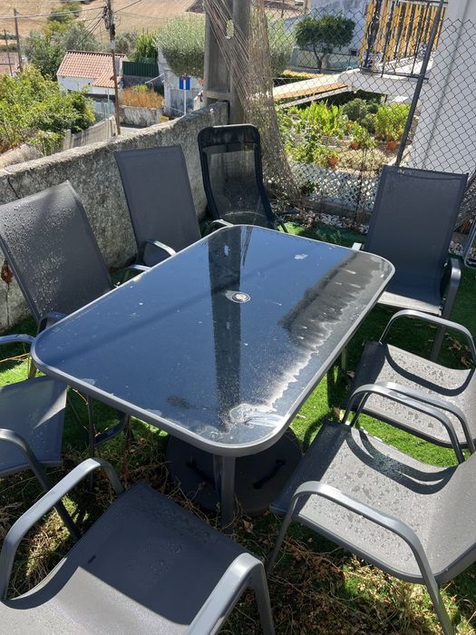 Conjunto jardim mesa e cadeiras KASA